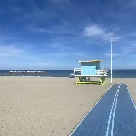 2 Pieces Avec Terrasse, Climatisation, Parking, A 100m De La - Grande - Fr-1-782-21 Apartamento Le Barcarès