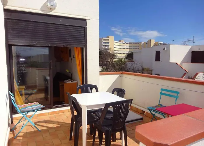 2 Pieces Avec Terrasse, Climatisation, Parking, A 100m De La - Grande - Fr-1-782-21 Le Barcarès